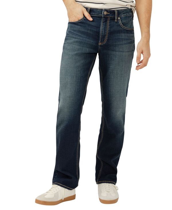 シルバー ジーンズ メンズ ボトムス デニムパンツ ストレート ニット Silver Jeans Co Mens Grayson Classic Fit Straight Leg Knit Flex