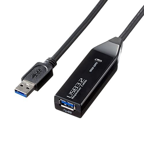 サンワサプライ USB延長ケーブル 3m延長(USB3.2 Gen1アクティブリピーターケーブル) デイジーチェーン接続可能(最大8m延長) KB-USB-R303Nt 986d891b