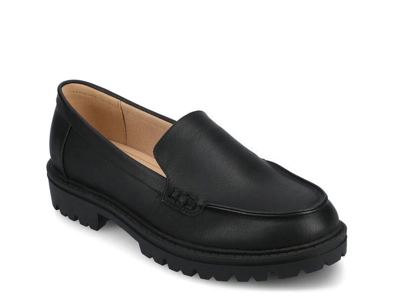 ジャーニー レディース シューズ スリッポン・ローファー Journee Erika Loafer Black ブラック