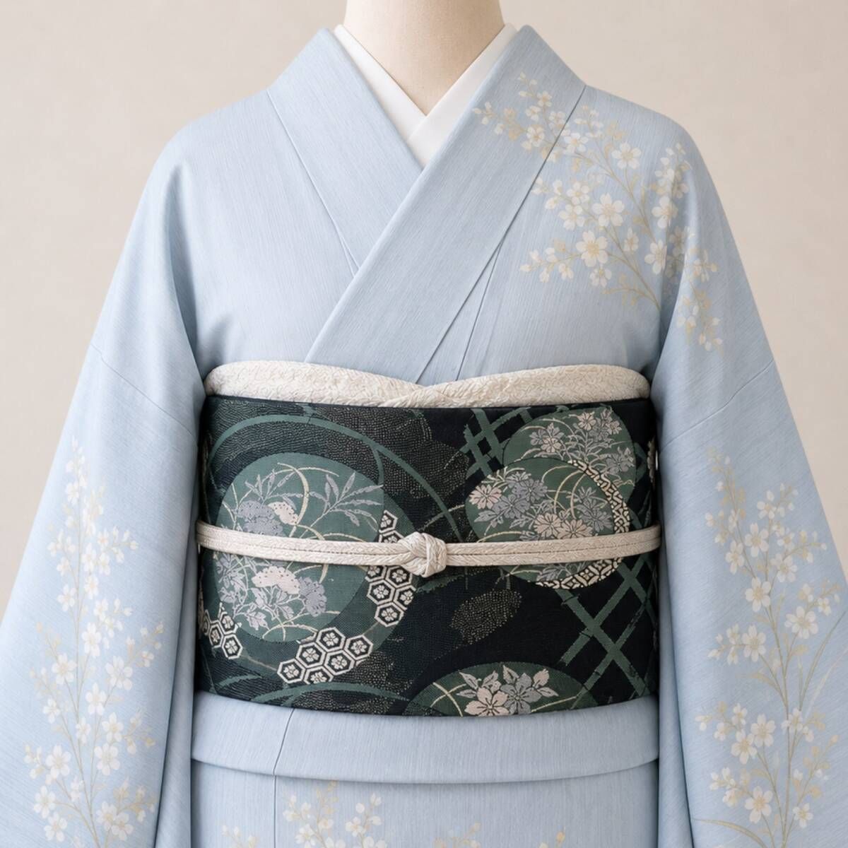 美品・夏袋帯】絽 夏着物 正絹 tomihisa“シックに目を惹く、おしゃれ