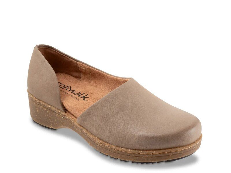 ソフトウォーク レディース シューズ スリッポン・ローファー Softwalk Addie SlipOn Taupe Nubuck トープ
