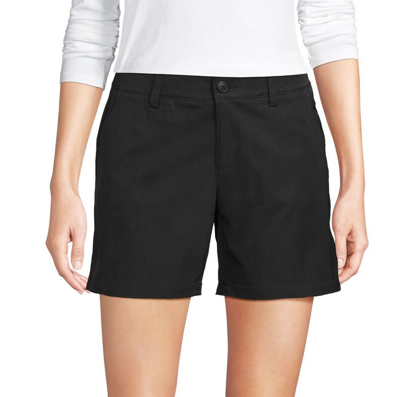 ランズエンド レディース ボトムス ハーフパンツ・ショーツ ショートパンツ Womens Lands End Active Performance 7 inchino Shorts Black ブラッ 9,605円