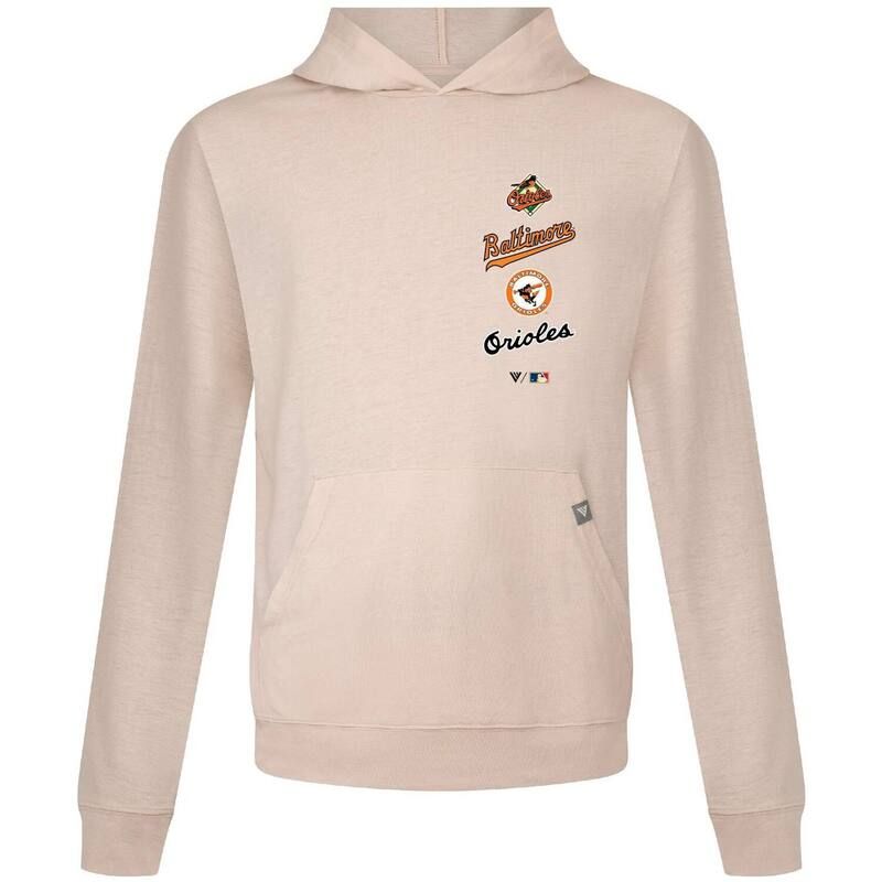 レベルウェア メンズ アウター パーカー・スウェット Mens Levelwear Cream Baltimore Orioles Base Line Pullover Hoodie Orl Beig
