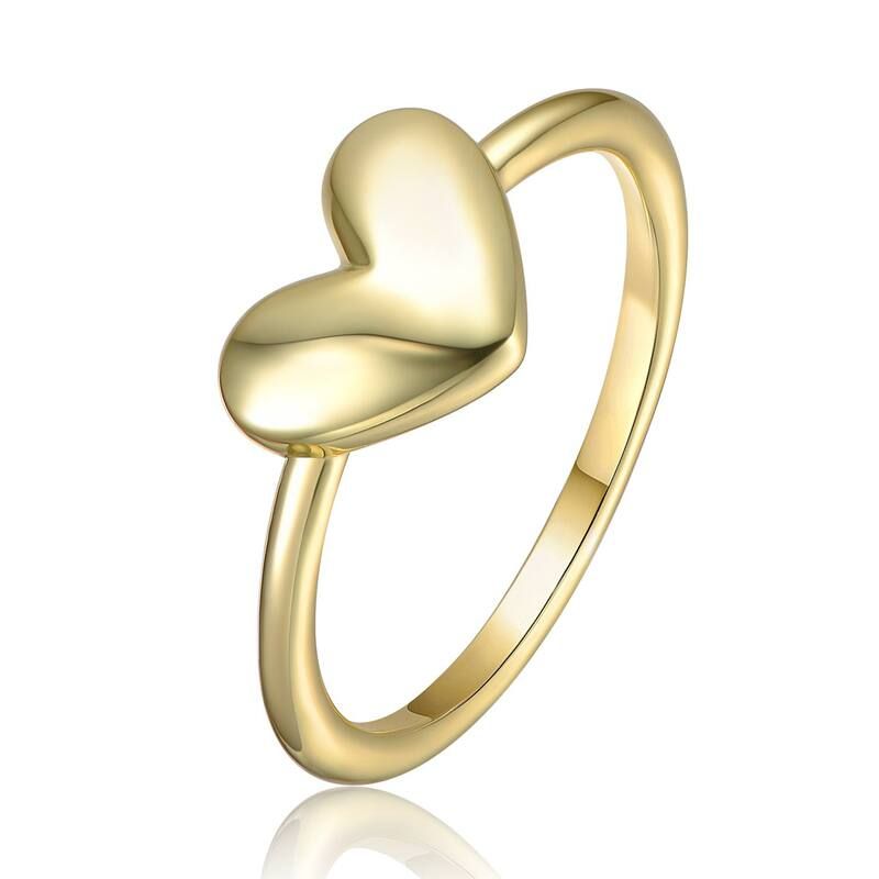 アンブランデッド レディース アクセサリー リング Unbranded Sterling Silver HeartShaped Band Ringold Tone ゴールド 21,560円