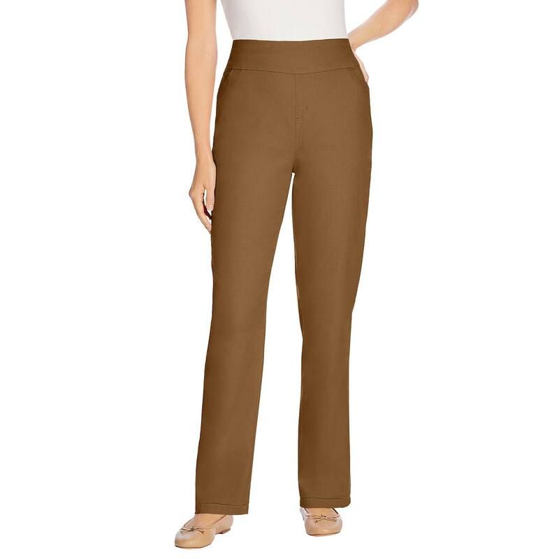 ウーマン ウィズイン レディース ボトムス デニムパンツ プラスサイズ プチ Woman Within Womens Plusize Petite Flexfit Pullon Straightleg