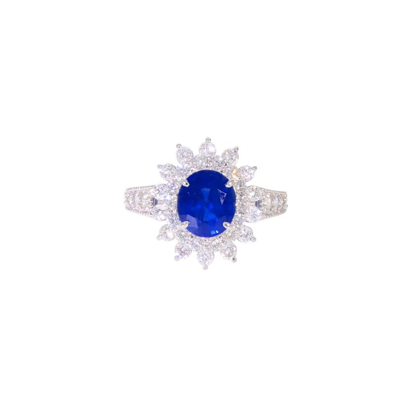 PT950サファイアダイヤリング2．090/D0．99ct Aランク 59