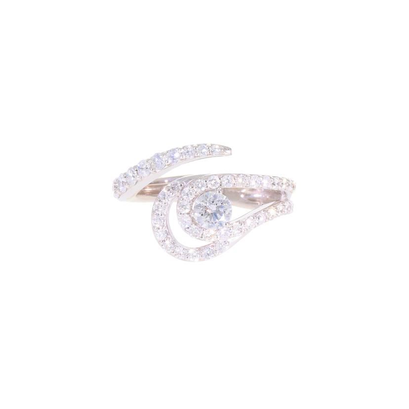 K18WGダイヤリング0．359/0．77ct Aランク 59