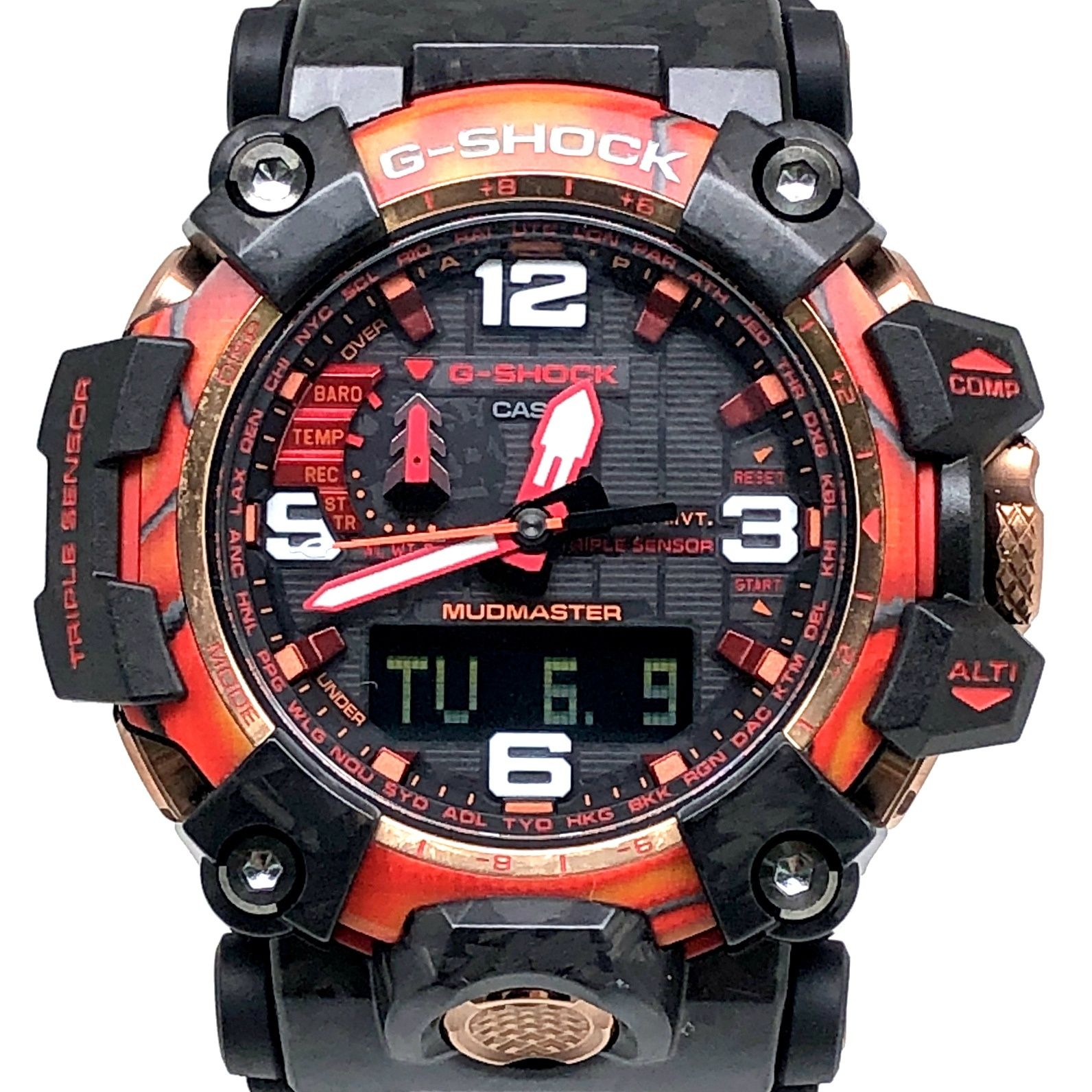 G-SHOCK ジーショック GWG-2040FR-1A マッドマスター Gショック40周年記念 フレアレッド 電波ソーラー 2022年11月発売