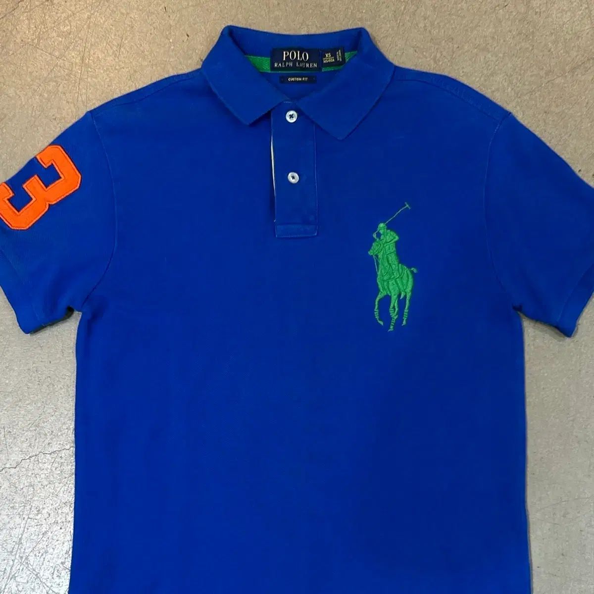 XS POLO RALPH LAUREN(ポロラルフローレン) ビックポニー ブルー KARA(カラ) 半袖Tシャツ