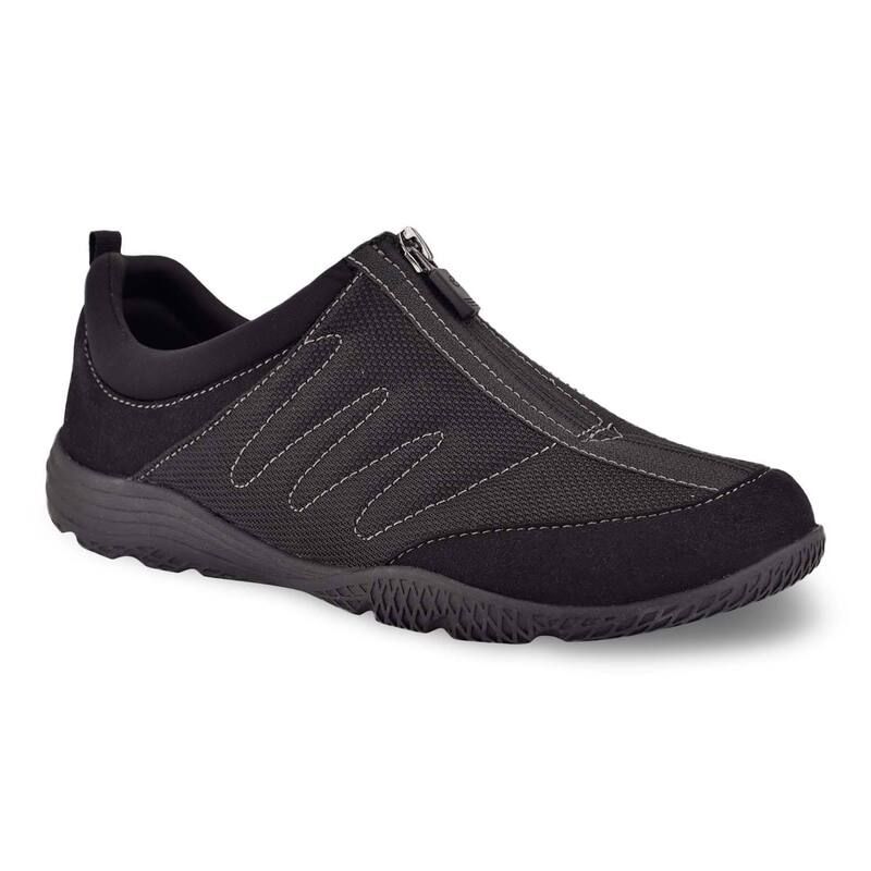 イージースピリット レディース シューズ スニーカー Easy Spirit Bestrong Womens Center Zip Sneakers Black ブラック