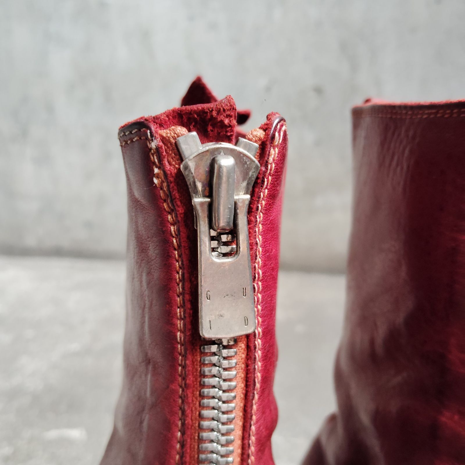 GUIDI PL2 HORSE FULL GRAIN FRONT ZIP BOOTS 36 グイディ ホースフル