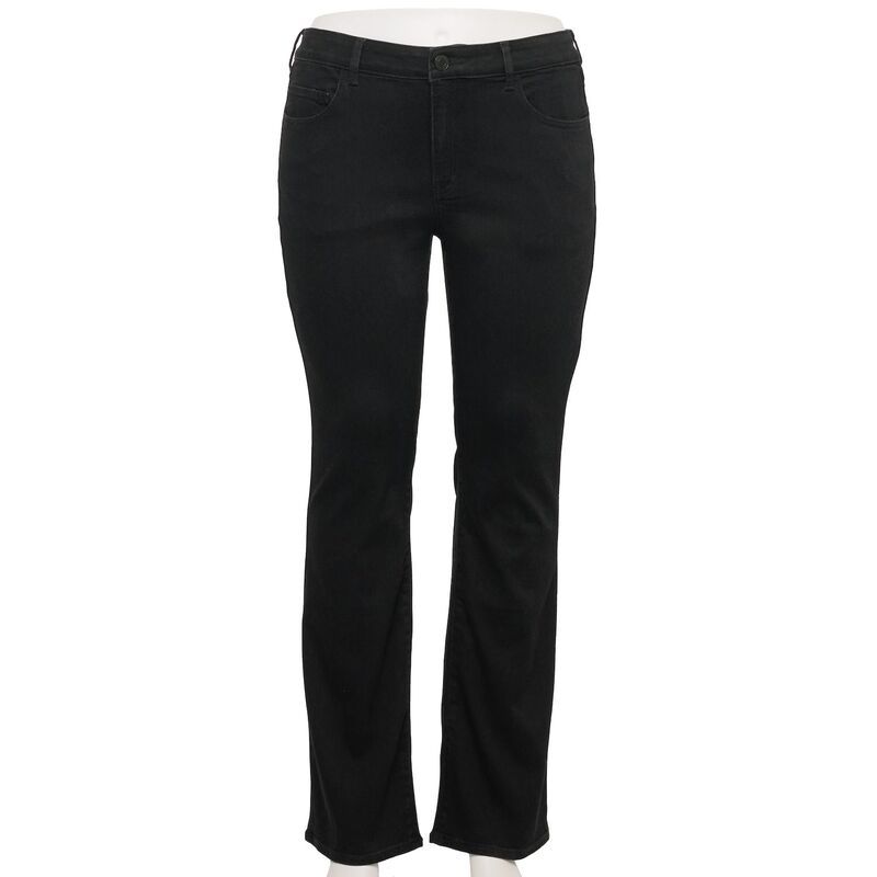 エスオー レディース ボトムス デニムパンツ ブーツカット ローライズ プラスサイズ ブーツ ジーンズ Juniors PlusO Low Rise Bootcut Jeans Black ブラック