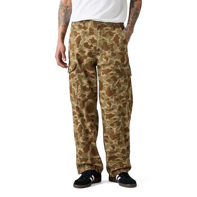リーバイス メンズ ボトムス カジュアルパンツ Mens Levis XX Cargo Baggy Pants Duck Camo Harvest Gold ゴールド