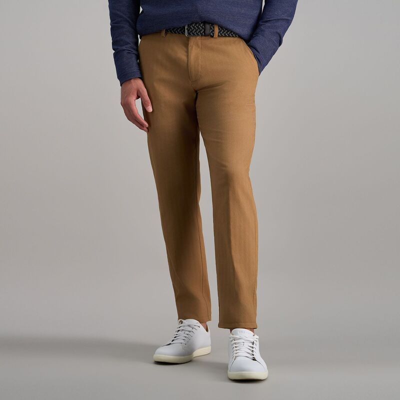 ハガー メンズ ボトムス カジュアルパンツ Mens Haggar Modern Stretcherringbone Straight Fit Pants Tobacco