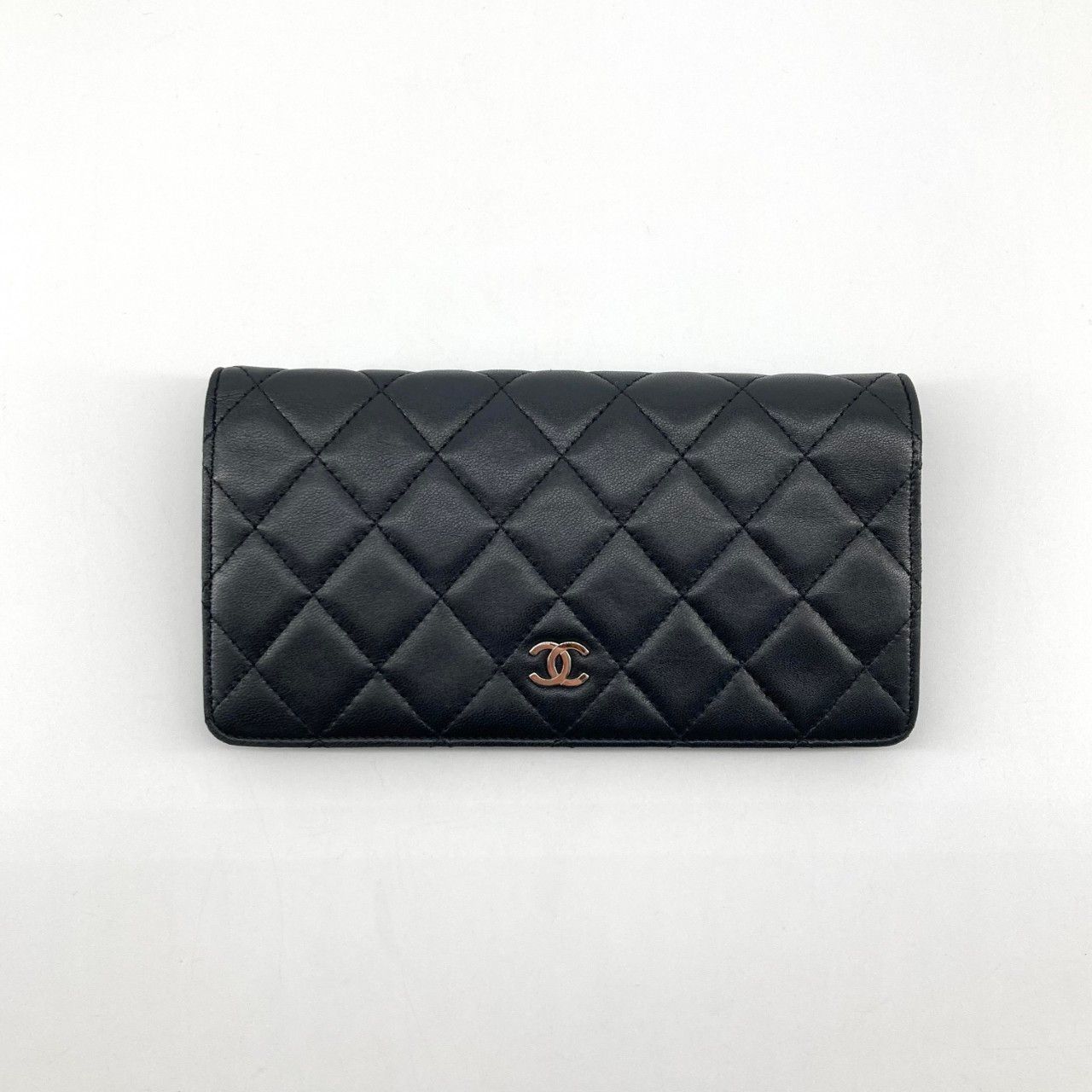 CHANEL（シャネル） マトラッセ ラムスキン A31509 長財布 ブラック
