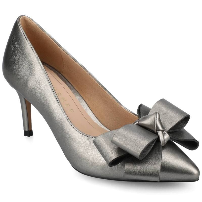 ジャーニー レディース シューズ パンプス ヒール Journee Crystol Womens Heels Pewter Pu ピューター