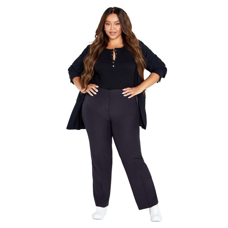 アベニュー レディース ボトムス カジュアルパンツ プラスサイズ Avenue Womens Plusize Cool Hand Trouser Navy ネイビー