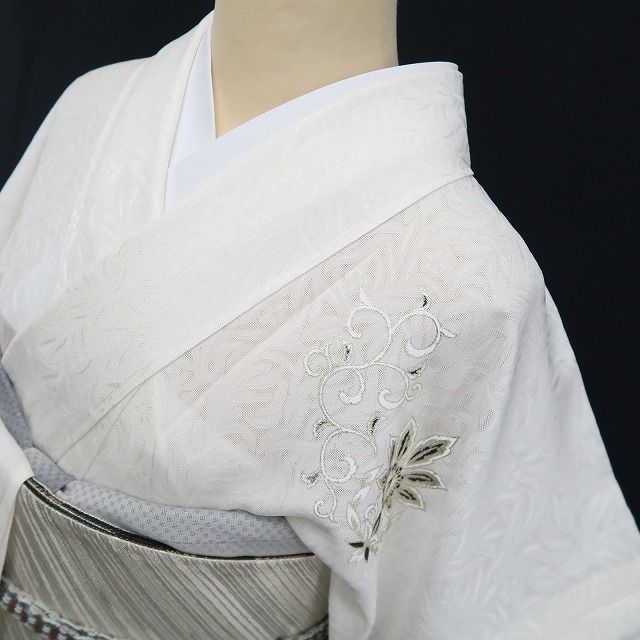 新品・夏訪問着】紋紗 夏着物 正絹 仕付け糸付 トールサイズ tomihisa