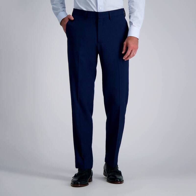 ハガー メンズ ボトムス カジュアルパンツ Mens Haggar Premium Comfort StraightFit FlatFront Dress Pants Dark Navy ネイビー