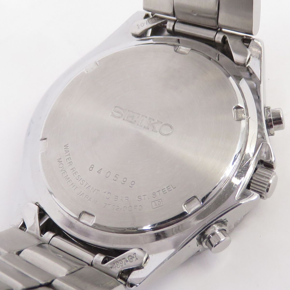 SEIKO セイコー クロノグラフ 100M 7T92-0CF0 クォーツ 腕時計 ※中古 