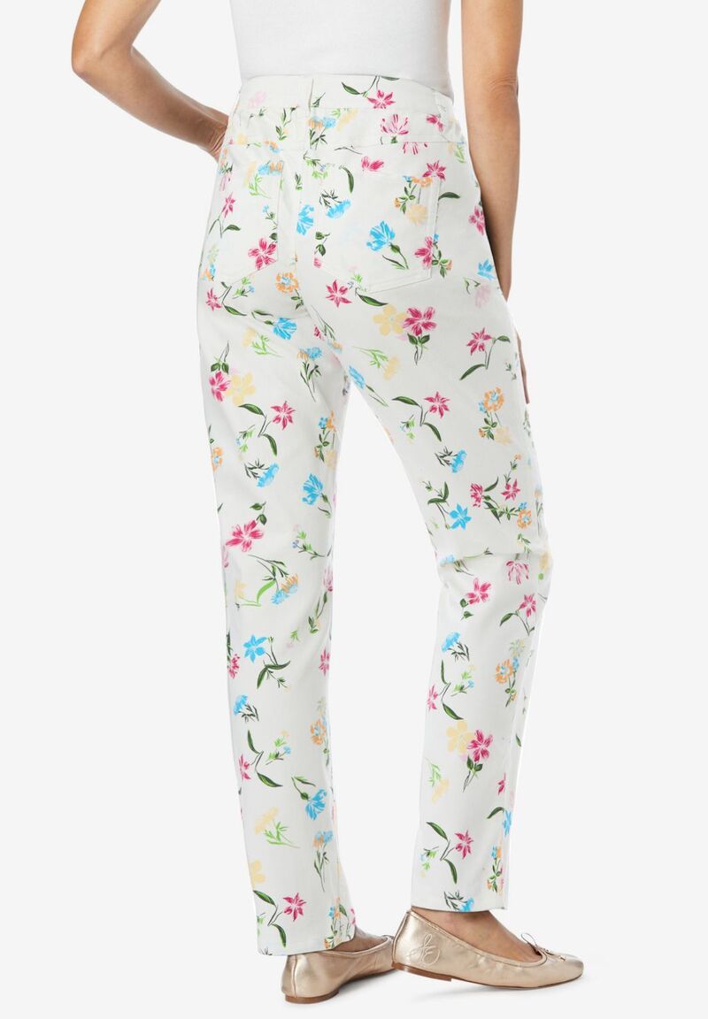 ウーマン ウィズイン レディース ボトムス デニムパンツ プラスサイズ トール ジーンズ Woman Within Plusize Tall StraightLeg Stretch Denim Fiv