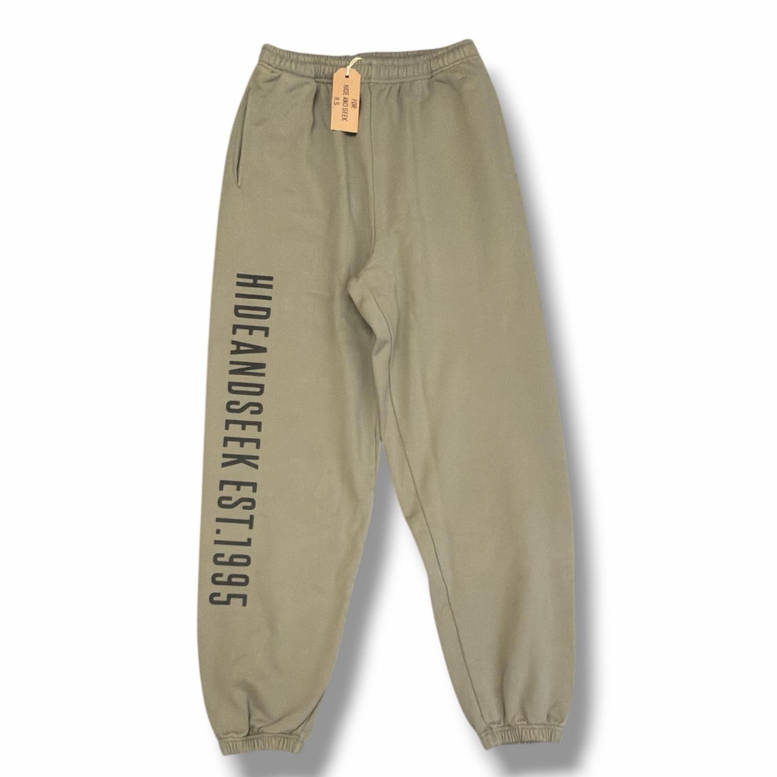 参考上代24200円 未使用 HideandSeek College Sweat Pant カレッジスウェットパンツ イージーパンツ ハイドアンドシーク HP-110725 カーキ L （18287M） 7,742円