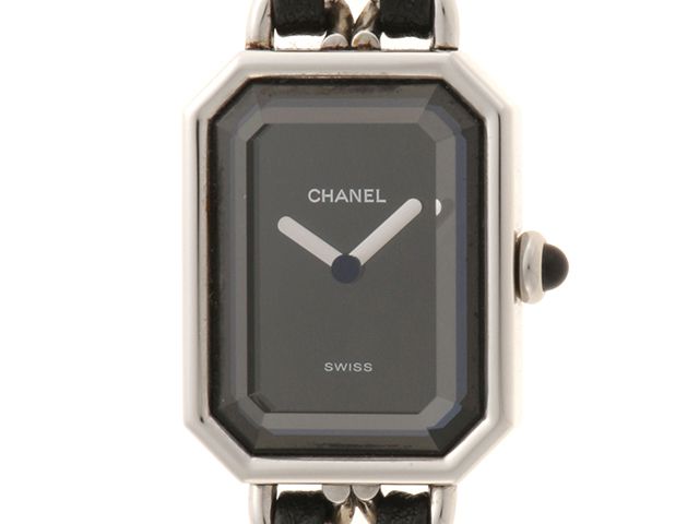 CHANEL シャネル プルミエールM H0451 腕時計 ステンレススチール/レザー ブラック レディース クオーツ 2146000460807 200 【中古】