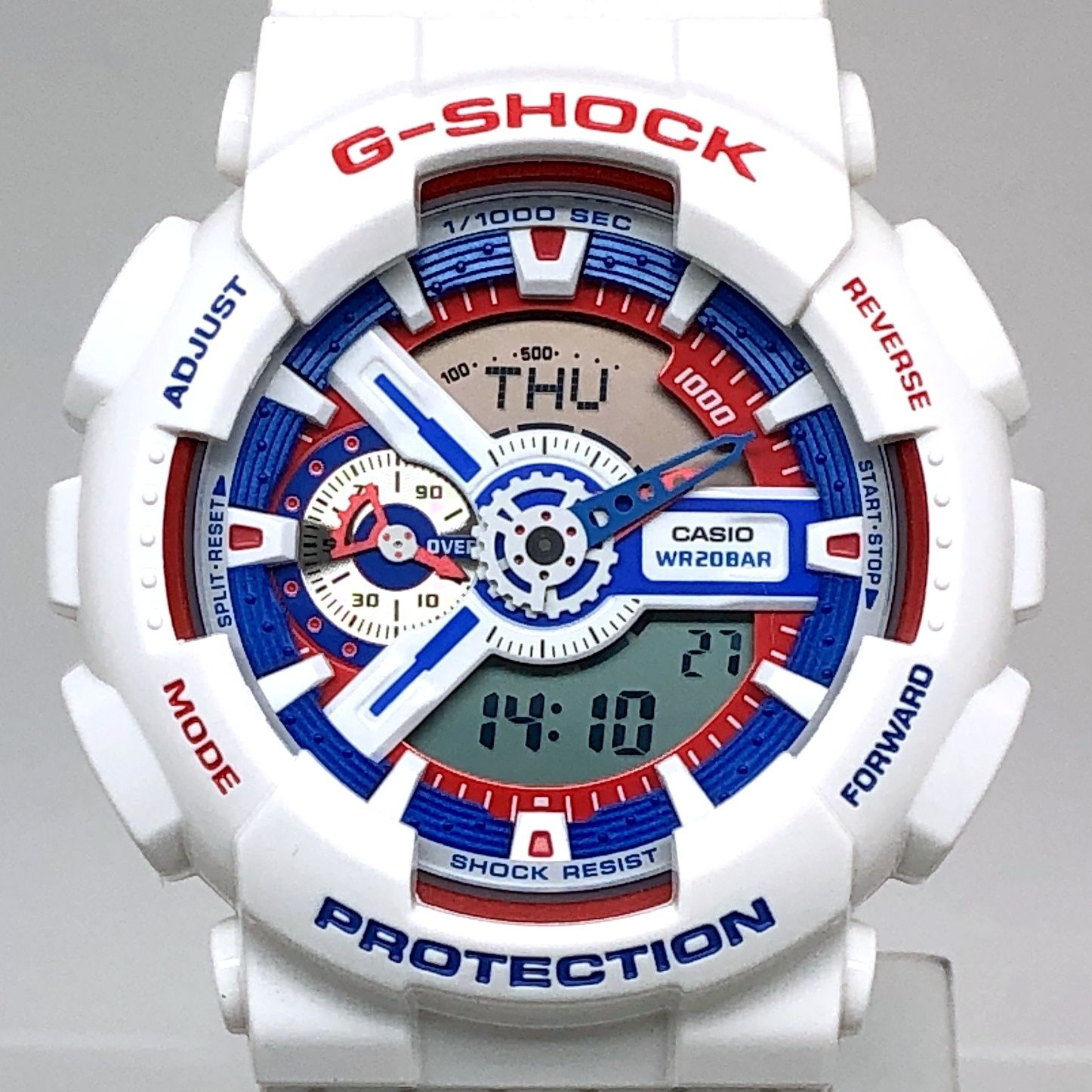 G-SHOCK ジーショック GA-110TR-7A ホワイトトリコロールシリーズ ビッグケース アナデジ ブルー レッド 2015年5月発売