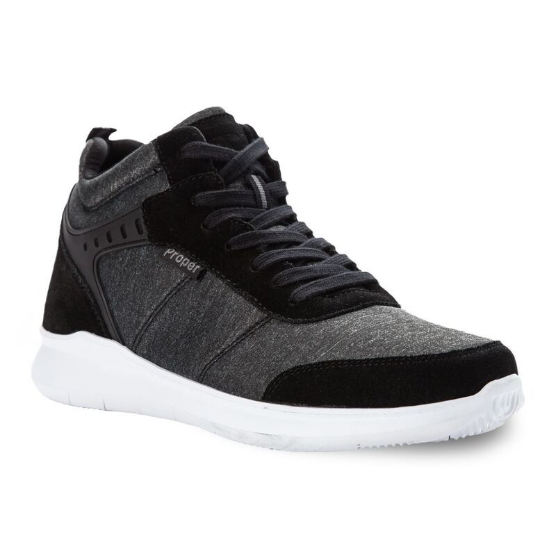 プロペット メンズ シューズ スニーカー Propet Viator Hi Mens Walking Shoes Black ブラック