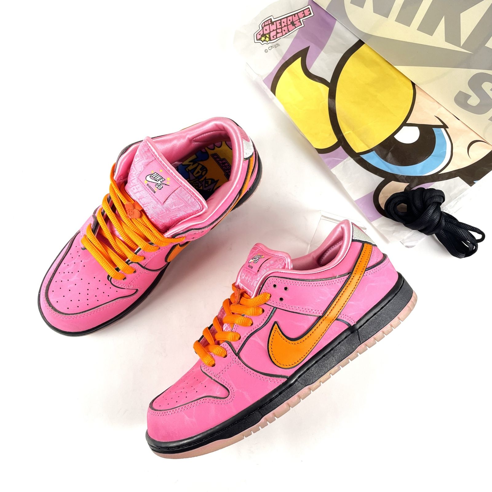替え紐・タグ・箱付　NIKE　THE　POWERPUFF　GIRLS　ナイキ　パワーパフガールズ　2023　FD2631-600　SB DUNK LOW PRO QS　ダンク ロー プロ　スニーカー　27cm　別注モデル　