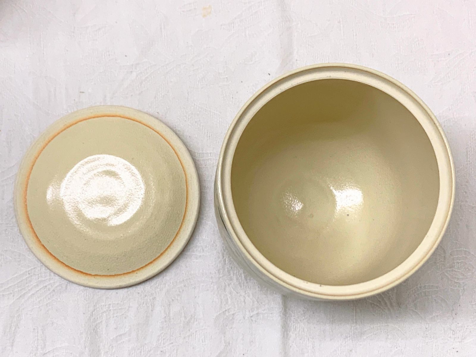 D18399 時代 茶道具一式 木箱付 抹茶碗2点(銘入) 棗 茶筅 茶杓 水指(銘