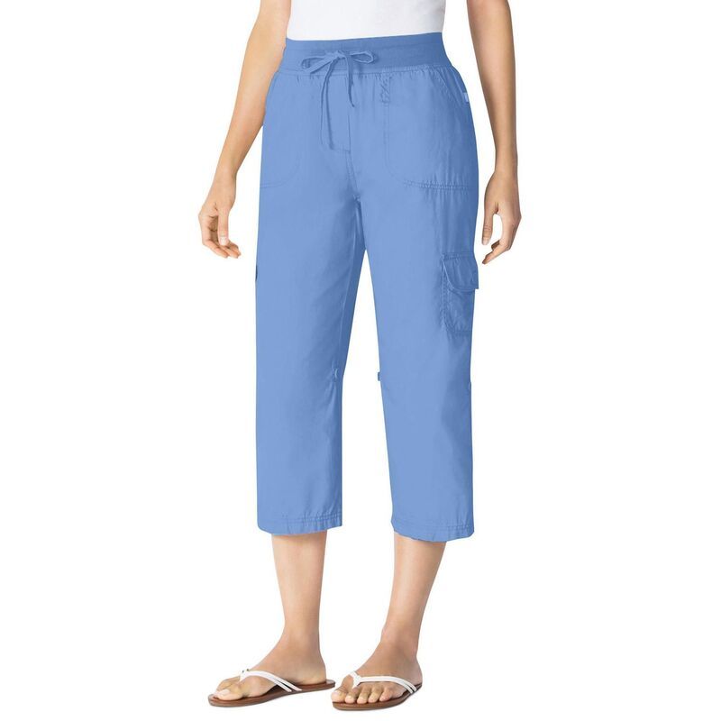 ウーマン ウィズイン レディース ボトムス カジュアルパンツ プラスサイズ キャップ Woman Within Womens Plusize Convertiblength Cargo Capri P
