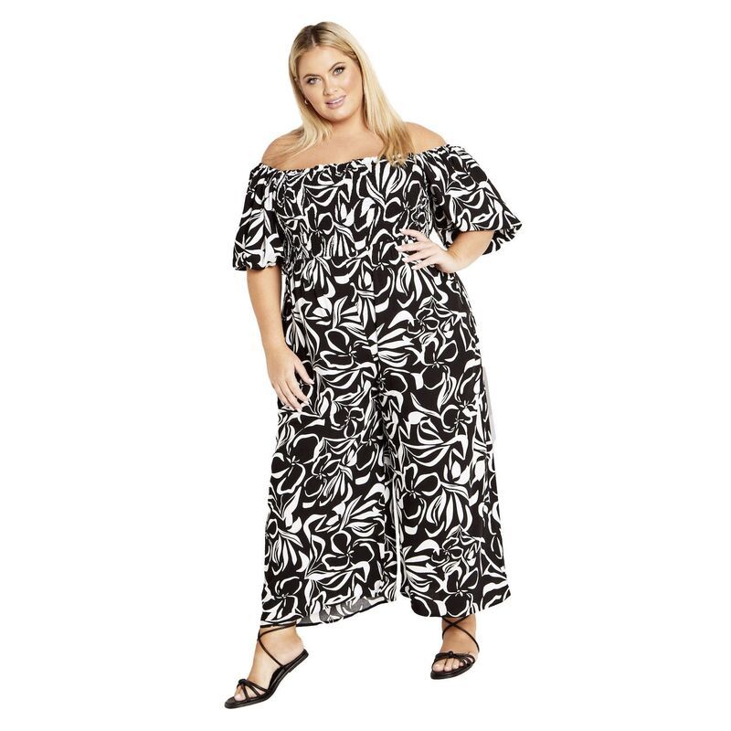 アベニュー レディース トップス ワンピース プラスサイズ プリント ジャンプスーツ Avenue Womens Plusize Annabelle Print Jumpsuit Sketch Flo