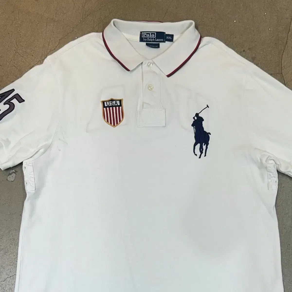 XXL ポロラルフローレン USA ビックポニー 白 KARA 半袖Tシャツ