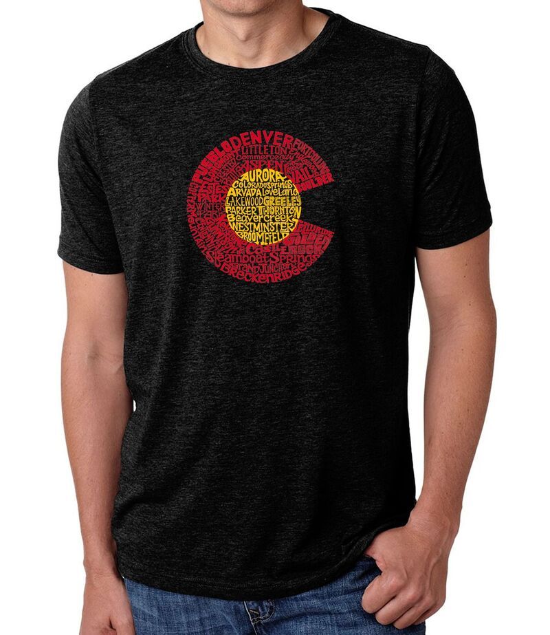 エルエーポップアート メンズ トップス Tシャツ LA Pop Art Colorado Mens Premium Blend Word ArtShirt Black ブラック