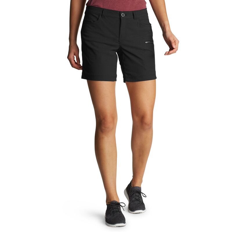 エディー バウアー レディース ボトムス ハーフパンツ・ショーツ ショートパンツ Womens Eddie Bauerainier Waterproof Active Shorts Black ブラッ