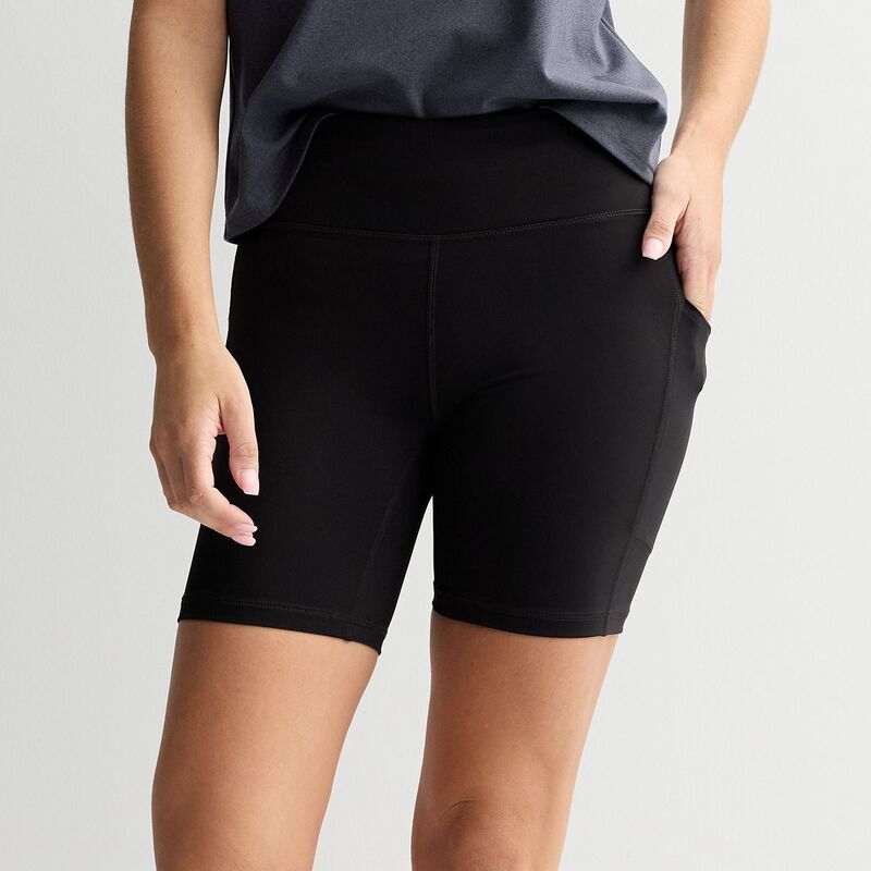 Tek Gear レディース ボトムス ハーフパンツ・ショーツ ショートパンツ Womens Tek Gear Ultrastretch 7in Bike Shorts Black ブラック