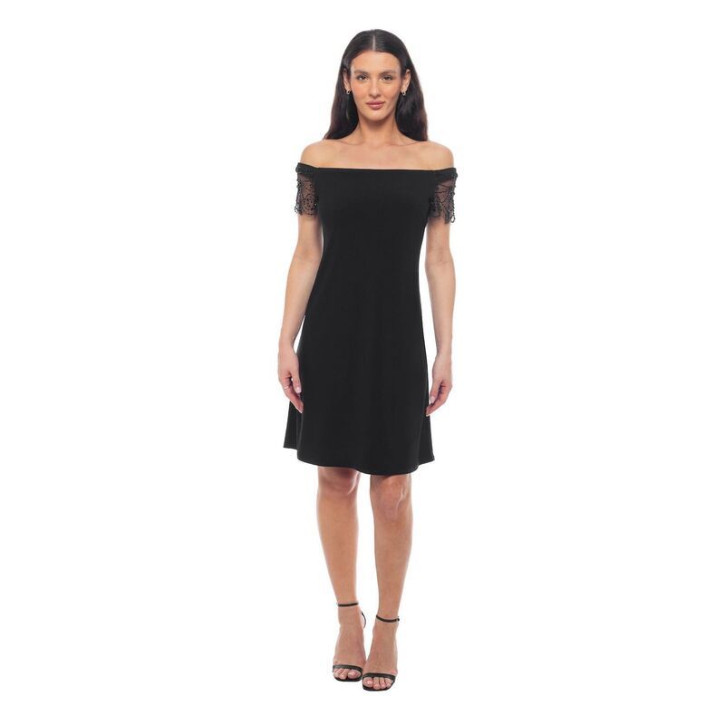 マリナ レディース トップス ワンピース Womens Marina Off Shoulder Dress Black ブラック 32,370円