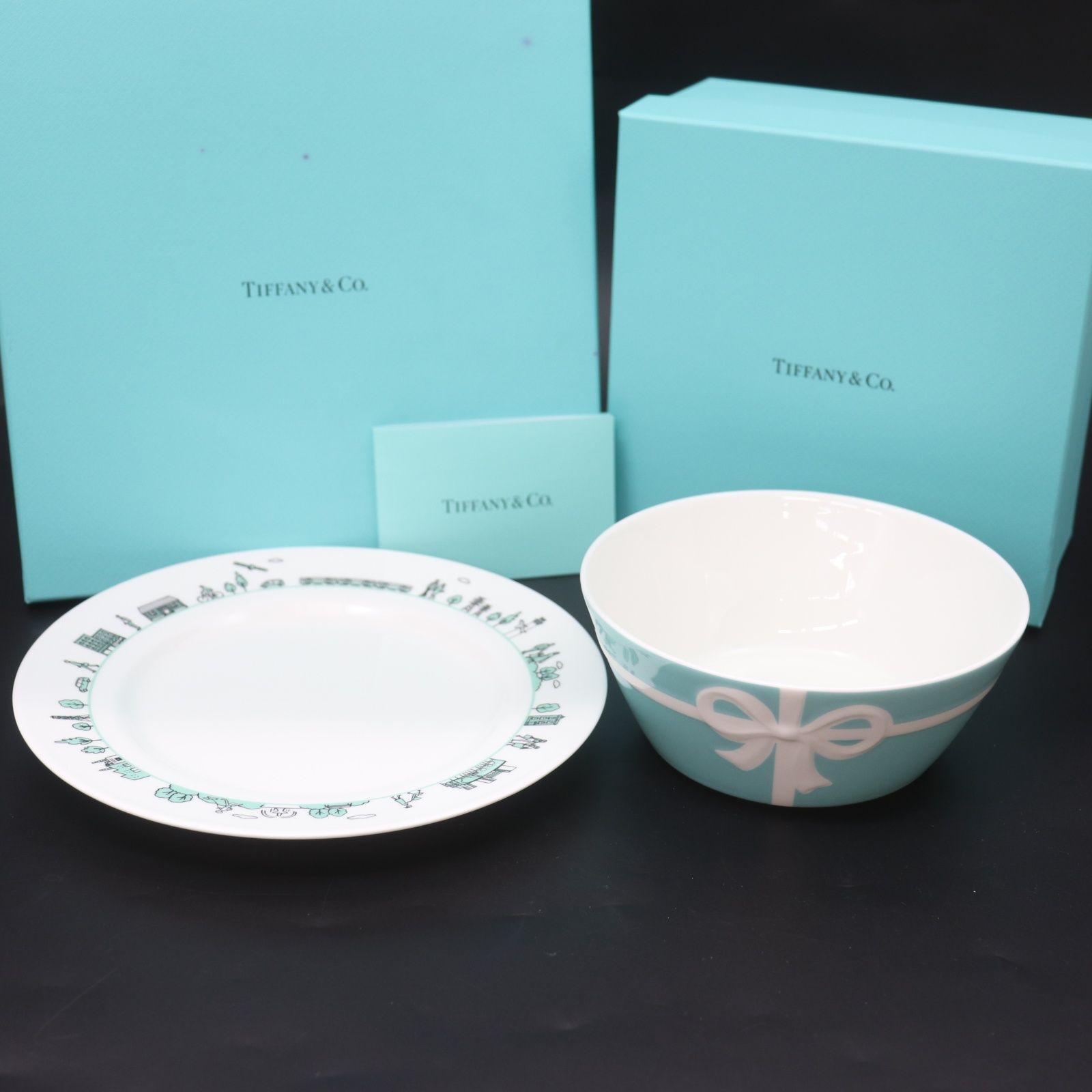 ITLSIMKRQJGG 未使用 TIFFANY＆CO ティファニー ブルーボックス ボウル
