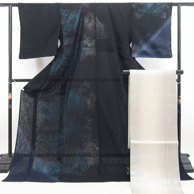 新品・夏付下げ/夏袋帯】2点セット 紗袷 片身替わり 夏着物 tomihisa 