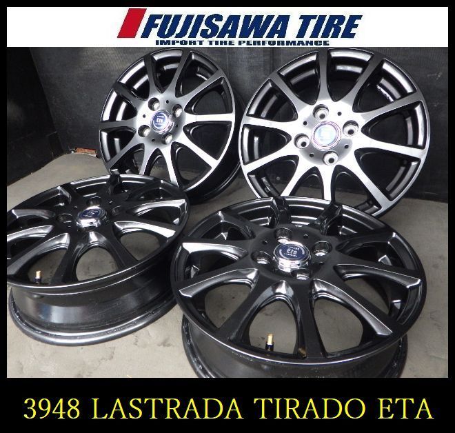 【3948】J送料無料▲LASTRADA TIRADO ETA▲14x4.5J 4穴 100 +45▲4本 26103605