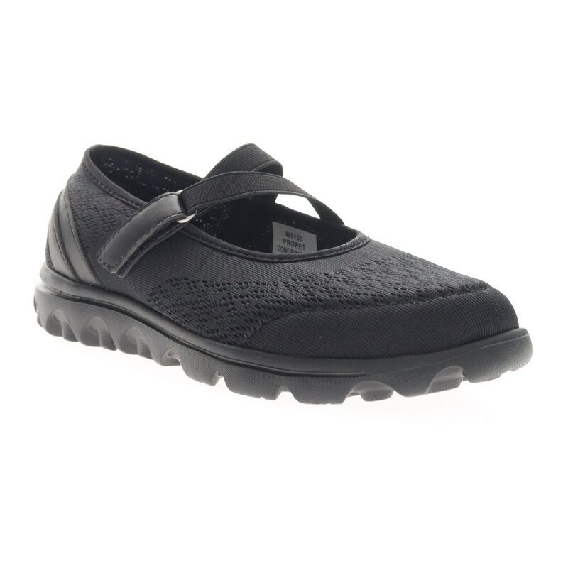 プロペット レディース シューズ スニーカー PropetravelActiv Womens Mary Jane Walking Shoes All Black ブラック