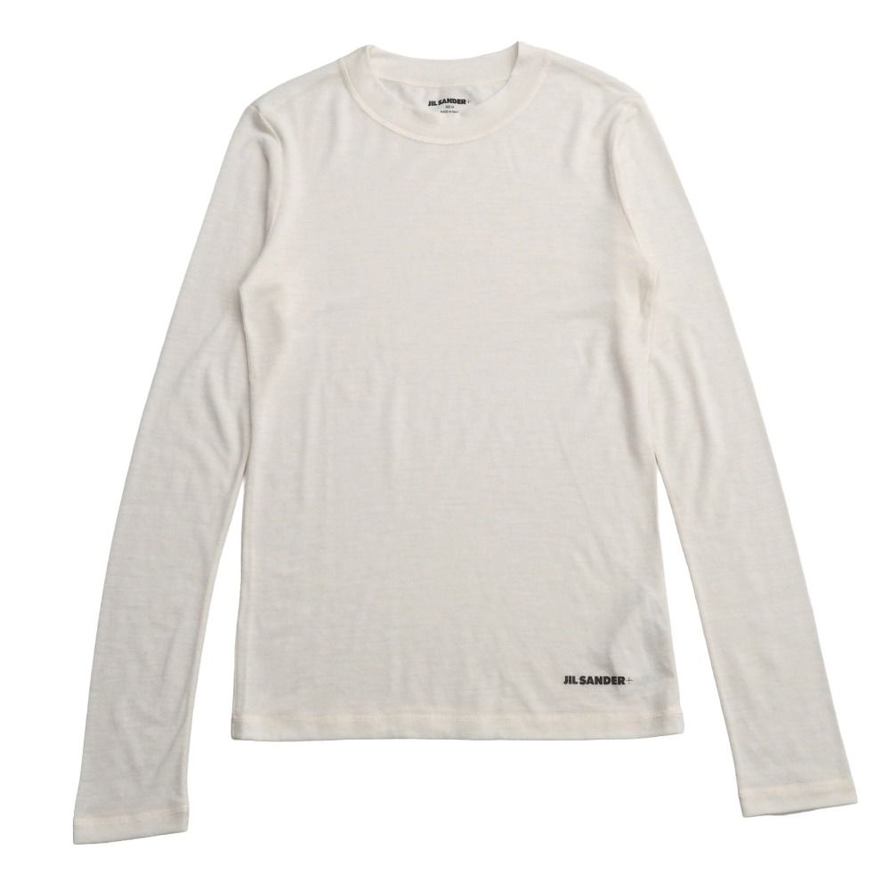 ■美品■2022年製■JIL SANDER ジルサンダー 長袖Ｔシャツ サイズM ロゴ ロンT Jil Sander+ イタリア製 ブランド古着【中古】20260612/RA9785
