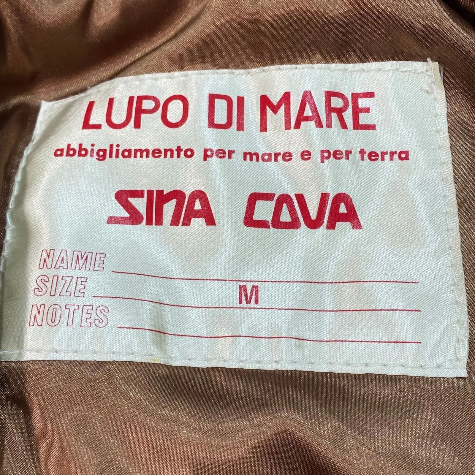 LUPO DI MARE SINA COVA ルポ ディ マーレ シナコバ レザージャケット