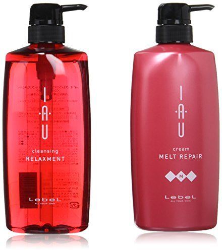 ルベル IAU イオ クレンジング リラックスメント(シャンプー)600ml&イオ クリーム メルトリペア トリートメント600mlJu