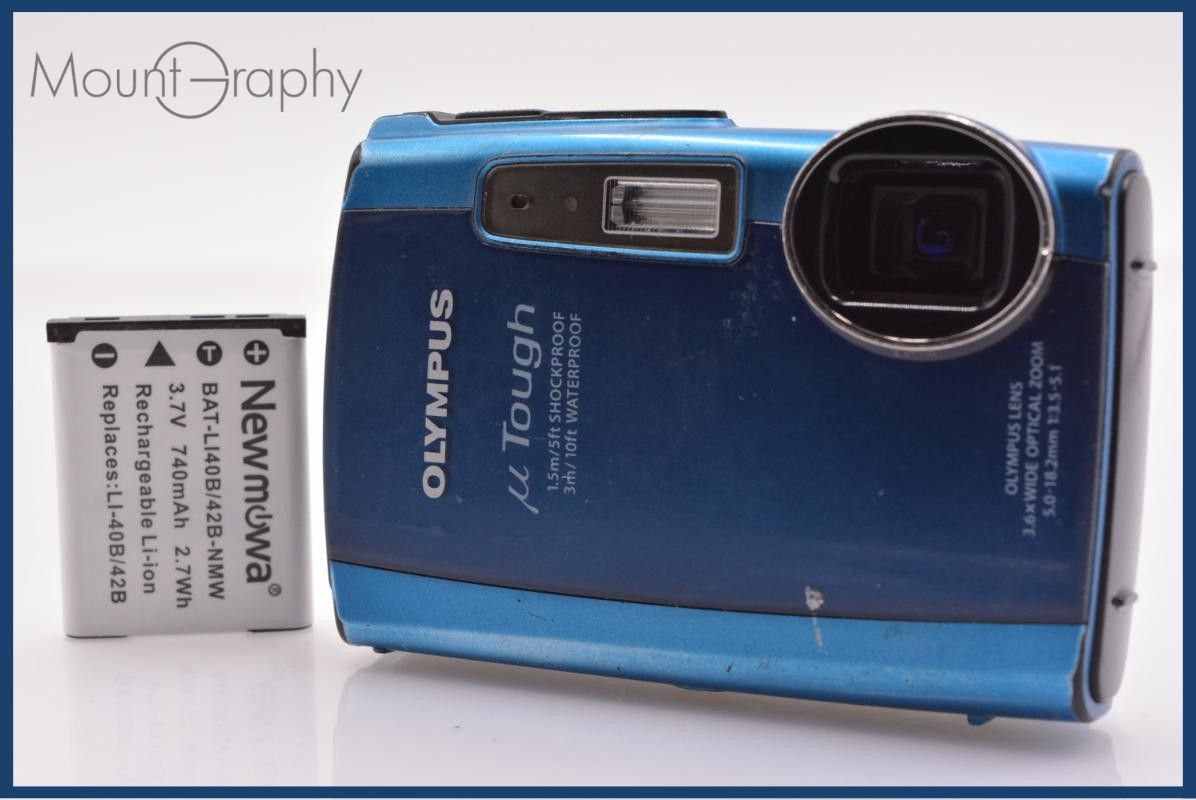 [Operation Guarantee] Olympus Olympus μ-TOUGH-3000 3.6x Battery Included Free #yk8750