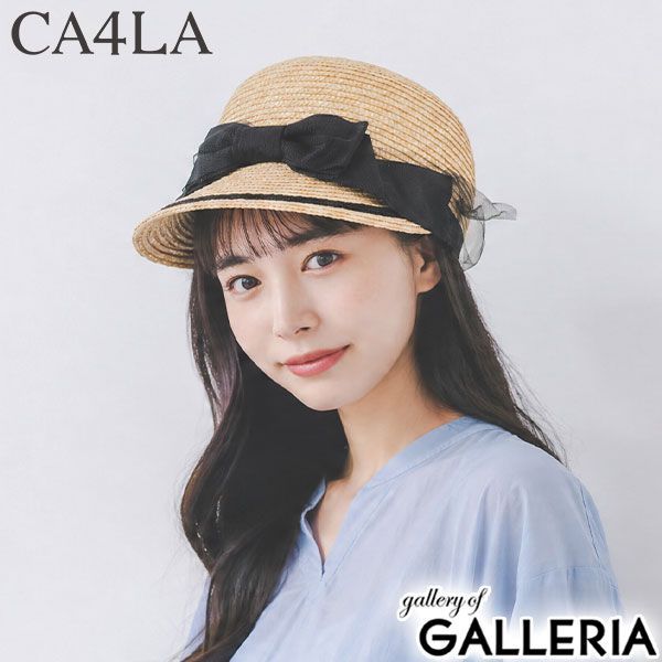 CA4LA キャスケット 帽子 レディース 麦わら 深め 夏用 カシラ 春夏 春 夏 おしゃれ 麦 カジュアル 上品 きれいめ 女性 リボン 日本製 Main Collection WHEAT KTZ02675 NATURAL