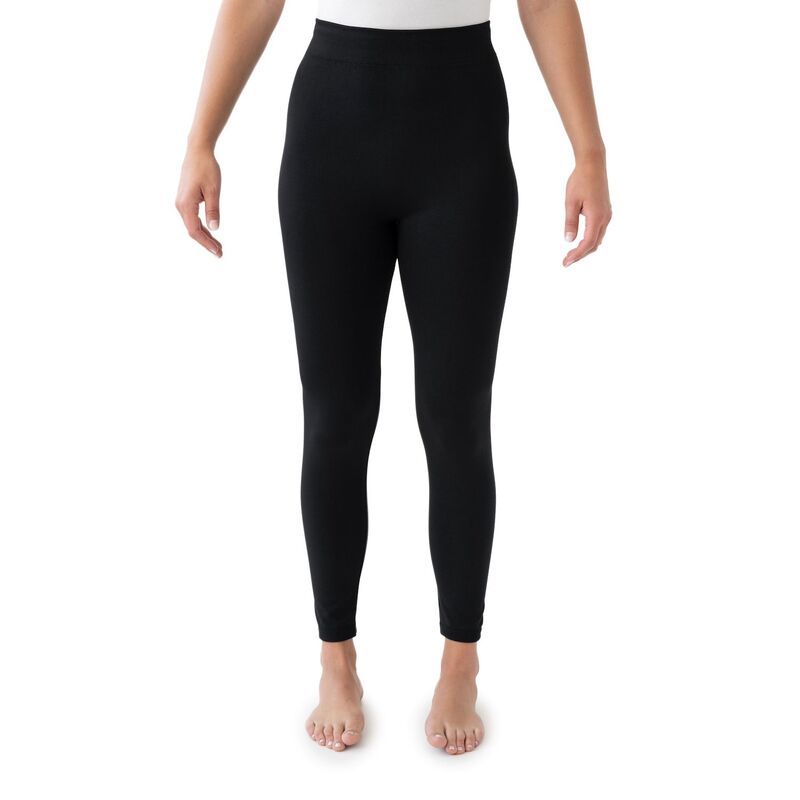 ムクルクス レディース ボトムス カジュアルパンツ レギンス フリース Womens MUK LUKS Fleece Lined Leggings Black ブラック