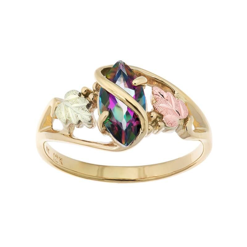 ブラックヒルズゴールド レディース アクセサリー リング Black Hills Gold TriTone Mystic Fire Topaz Ring 10k Gold ゴールド