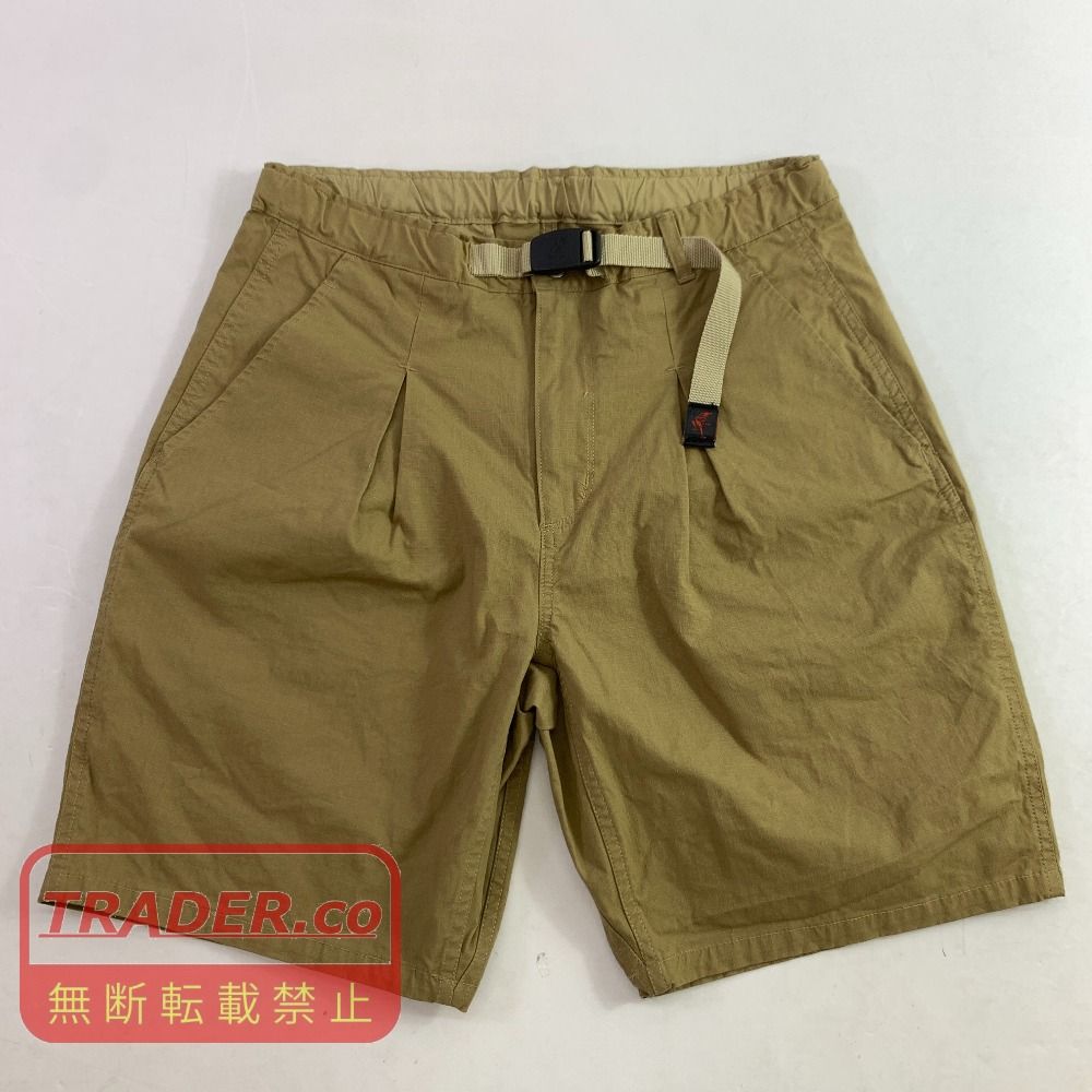 04w7184▽※【中古】ノンネイティブ×グラミチ nonnative×GRAMICCI WALKER EASY SHORTS POLY TWILL STRETCH SOLOTEX ハーフパンツ NN-P4263 ブラウン サイズ：1【八王子店】